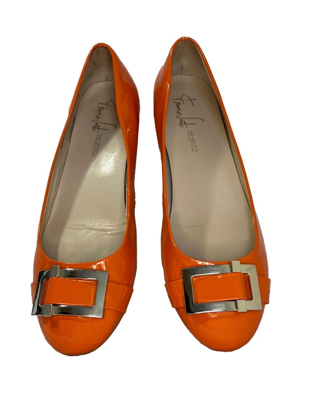 Orange Patent Ballet Flat